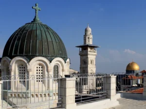 Pilgrim House View: A high-vantage perspective of the city from the historic Ecce Homo Pilgrim House
