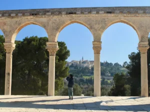 Eastern Arches: Eastern arches offering a scenic view with the Mount of Olives in the background