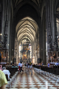 Facing the Apse from the Nave. Stephansdom