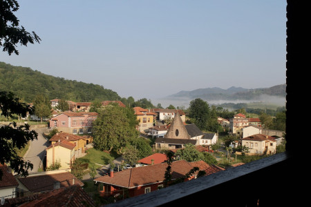 View of the Picos the Europa from our wonderfully perfect apartment. El Picoretu apartments